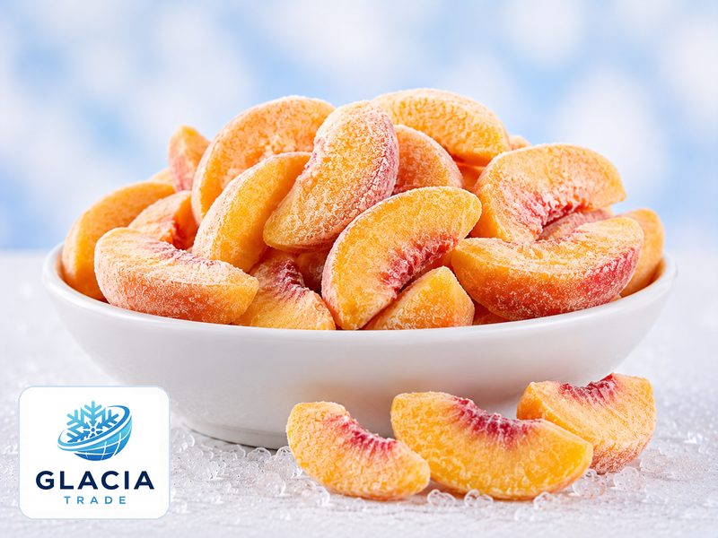 IQF frozen peach slices